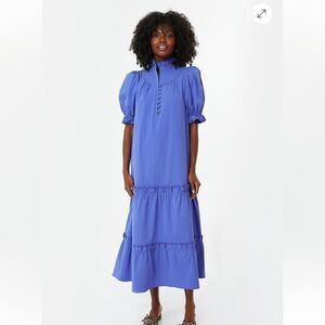Pomander Place Blue Midi Dress